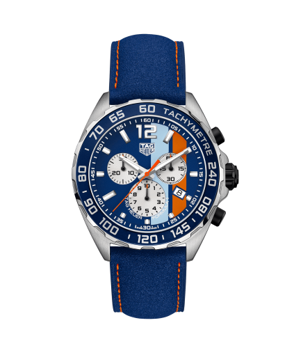 TAG Heuer Formula 1 Chronograph Quartz 43 Stainless Steel / Calf/ Alcantara